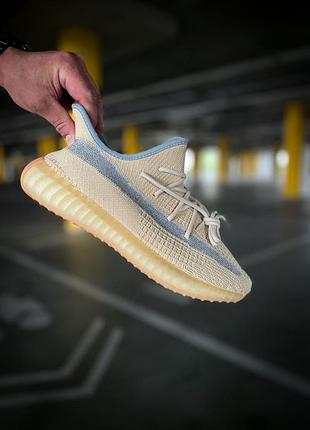 Жовті адідас їзі буст 350 унісекс adidas yeezy boost 350 v2 linen yellow 37