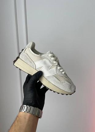 Женские бежевые кроссовки new balance 327 beige х нью беланс 40