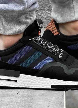 Чёрные кроссовки адидас зх 500 мужские adidas zx 500 black 40
