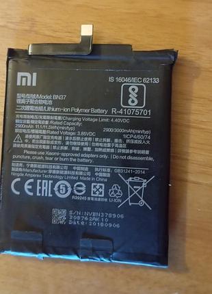 Акб акумулятор xiaomi bn37 redmi 6/6a/6 pro (3000 mah) оригінал