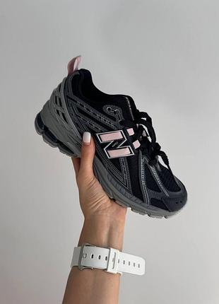 Черные кроссовки унисекс new balance 1906r black grey reflective х нью беланс 40
