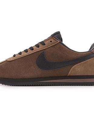 Жіночі коричневі кросівки nike cortez brown black х кортез 36