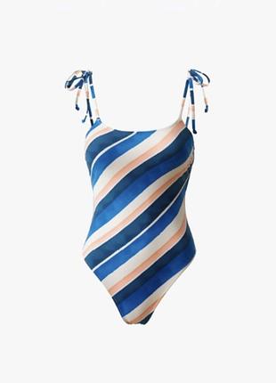 Lemlem x h&m суцільний купальник з високим вирізом стегна