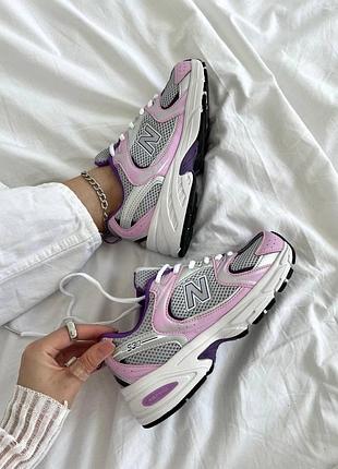 Розовые кроссовки new balance 530 pink grey х нью беланс 36