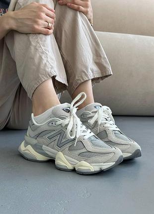 Замшеві бежеві кросівки new balance 9060 joe freshgoods inside voices sea salt mindful grey х нью беланс 42