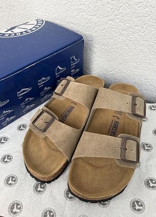 Замшеві шльопанці тапки birkenstock arizona 42 43 розмір