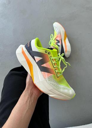 Белые кроссовки унисекс new balance sc elite v4 lime orange х нью беланс 38