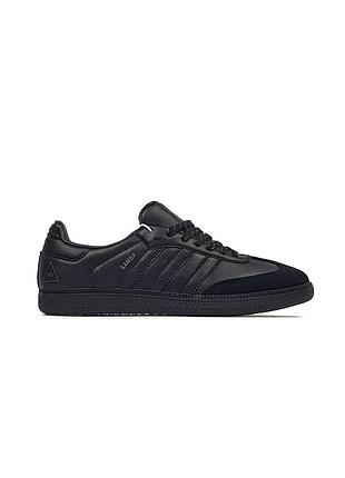 Чёрные кроссовки adidas samba human race "core black" pharrell williams x адидас самба 41
