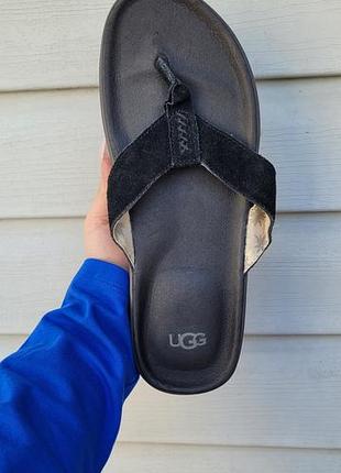 Ugg чоловічі шльопанці-в'єтнамки чорні | розмір 42 (27 см) | №75