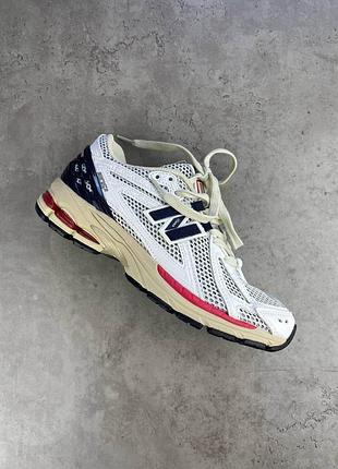 Серые кроссовки унисекс new balance 1906r grey beige blue red х нью беланс 43