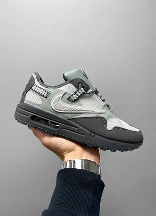 Серые мужские кроссовки nike air max 1 | 87 dusty sage х эйр макс 41