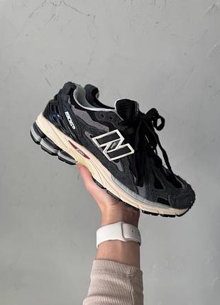 Чорні кросівки унісекс new balance 1906d protection pack black grey х нью беланс 42