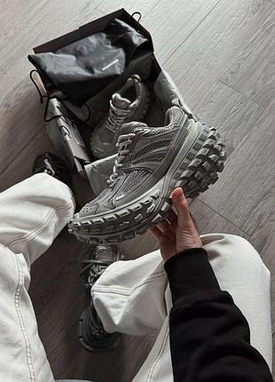 Сірі кросівки унісекс balenciaga defender sneaker grey x баленсіага 37