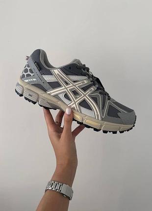 Чоловічі сірі кросівки asics gel kahana 8 grey gore tex х асікс 41