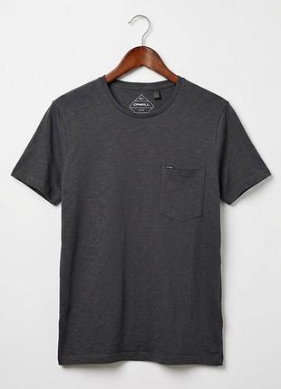 Футболка o'neill slim fit з кишенею оригінал s-m графітова