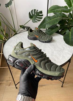 Мужские кроссовки хаки nike air max plus tn dark stucco khaki х эйр макс тн 42
