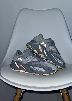 Замшеві кросівки adidas yeezy boost 700 inertia v1 оригінал на стопу 22.5 см