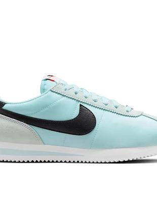 Женские голубые кроссовки nike cortez textile glacier blue х кортез 36
