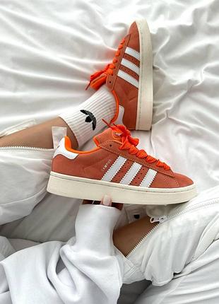 Жіночі помаранчеві кросівки adidas campus orange apricot crush x адідас кампус 37