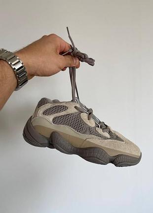 Бежеві кросівки унісекс adidas yeezy boost 500 beige х адідас ізі буст 38