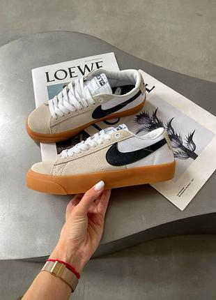 Женские бежевые кроссовки nike zoom blazer pro gt sb premium х блейзер 37