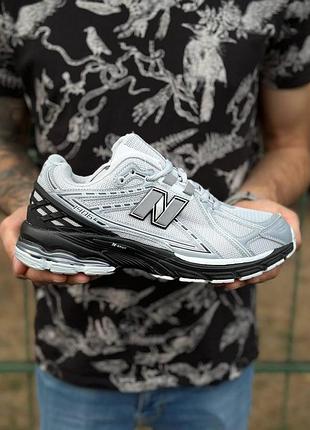 Серые кроссовки унисекс new balance 1906 grey black х нью беланс 41