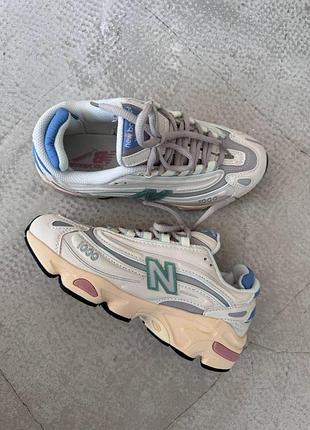 Белые кроссовки унисекс new balance 1000 white angora moonrock х нью беланс 36