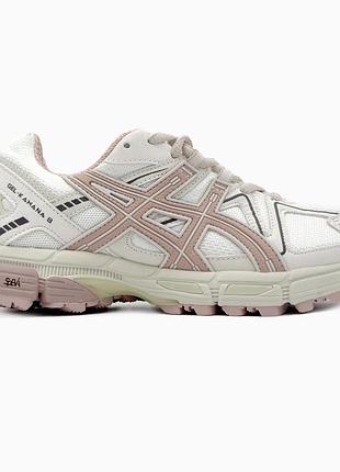 Білі кросівки asics gel kahana 8 white pink х асікс 39