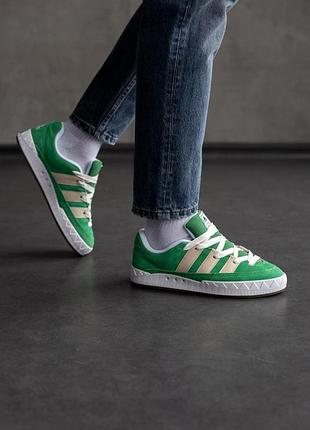 Чоловічі зелені кросівки adidas adimatic human made green white x адідас 43