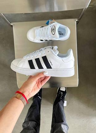 Жіночі білі кросівки adidas campus 00s white black x адідас кампус 39