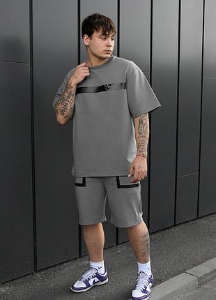 Спортивный комплект на лето staff ra gray