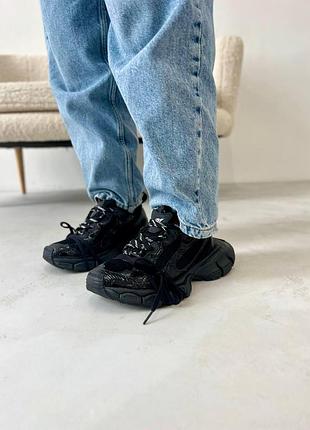 Чёрные кроссовки balenciaga 3xl triple black x баленсиага 3xl 40