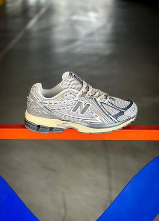 Серые кроссовки унисекс new balance 1906r grey beige х нью беланс 42