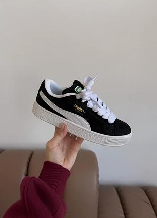 Чорні кросівки унісекс puma suede xl black х пума 42