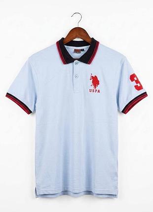 Поло us polo assn оригінал l блакитне вінтажне 10/10