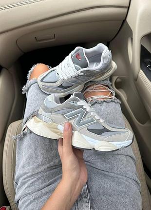 Женские серые кроссовки new balance 9060 grey х нью беланс 36