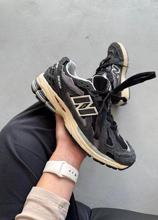 Чорні кросівки унісекс new balance 1906d protection pack black grey х нью беланс 36