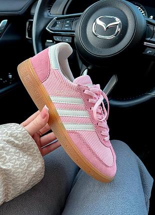 Женские розовые кроссовки adidas spezial shadow pink white gum х адидас 36