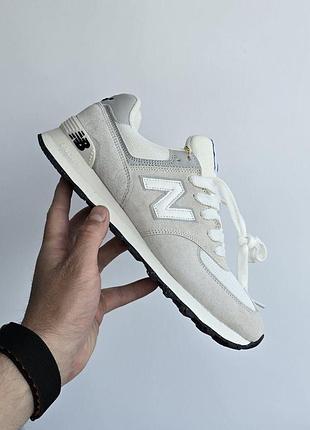 Мужские бежевые кроссовки new balance 574 beige х нью беланс 46