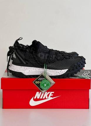 Мужские черные кроссовки nike acg mountain fly gore-tex black white termo х маунтейн флай 43