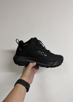 Мужские черные кроссовки nike acg mountain fly high black waterproof winter fur x найт 43