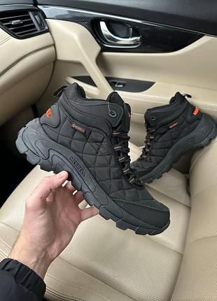 Мужские черные кроссовки merrell ice cup moc ii high black winter fur х меррел 43