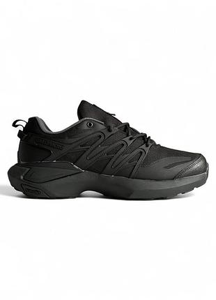 Мужские черные кроссовки salomon xt pu.re gore-tex termo black х саломон 46