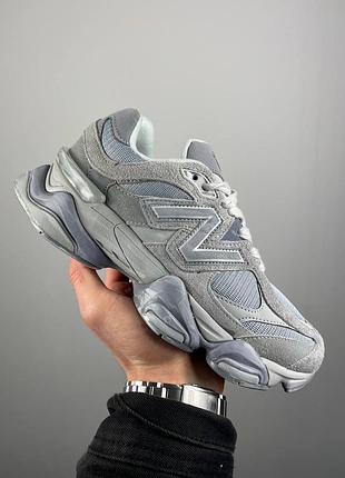 Сірі кросівки унісекс new balance 9060 vintage indigo u9060ib grey х нью беланс 41