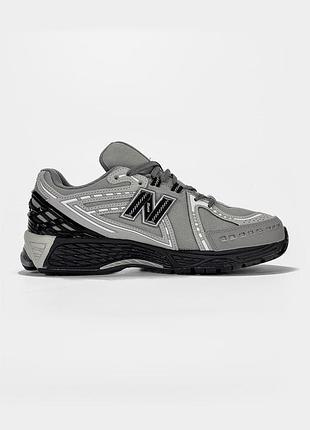Серые кроссовки унисекс new balance 1906 r grey black х нью беланс 39