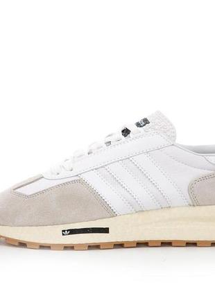Чоловічі білі кросівки adidas retropy e5 white gum х ретропі 43