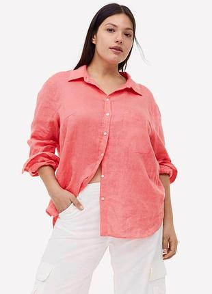 Лляна сорочка h&m