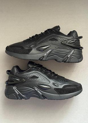Черные кроссовки унисекс adidas raf simons cylon 21 black х раф саймос 43