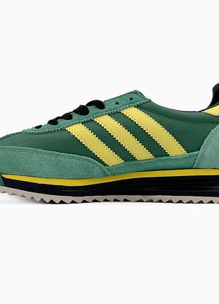 Зелёные кроссовки унисекс adidas originals sl 72 rs green х адидас 44
