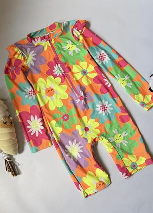 🌸🌈 яскравий дитячий купальний комбінезон / uv костюм 🌈🌸matalan 4-5 років